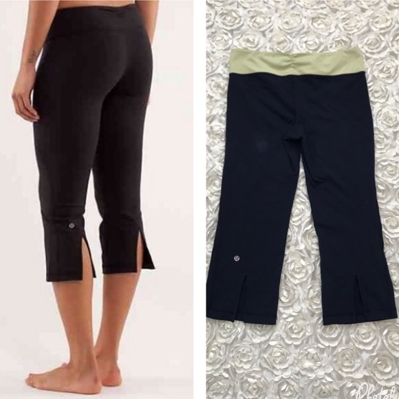 lululemon athletica Pants - Lululemon Cropped slit leggings